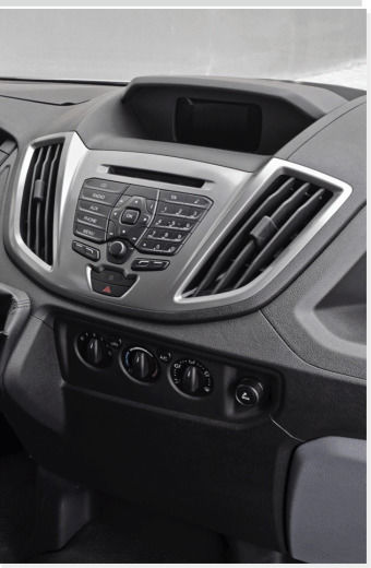 CARAV Industries Inc. DIN Fascia Panels 2 Din for Ford Transit 2014+