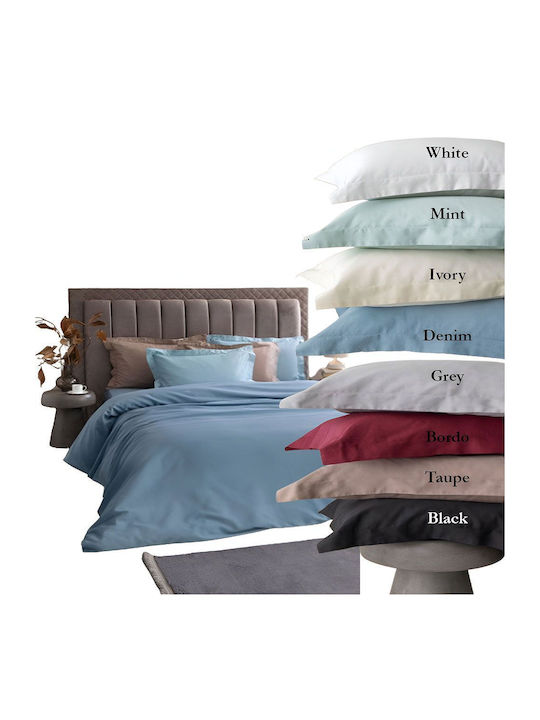 Palamaiki Sheet Set with 1 Pillowcase Super-Double 240x270cm. Posh Black 2pcs