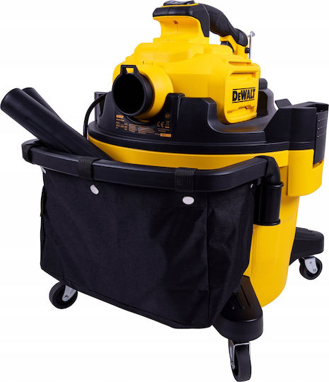 DEWALT Прахосмукачка За Течности / Твърди 1080W с Пластмаса Контейнер 34лт