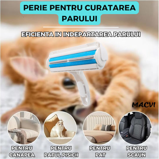 Macvi Pet Hair Cleaning Brush 20 X 20 X 3 Cm Blue