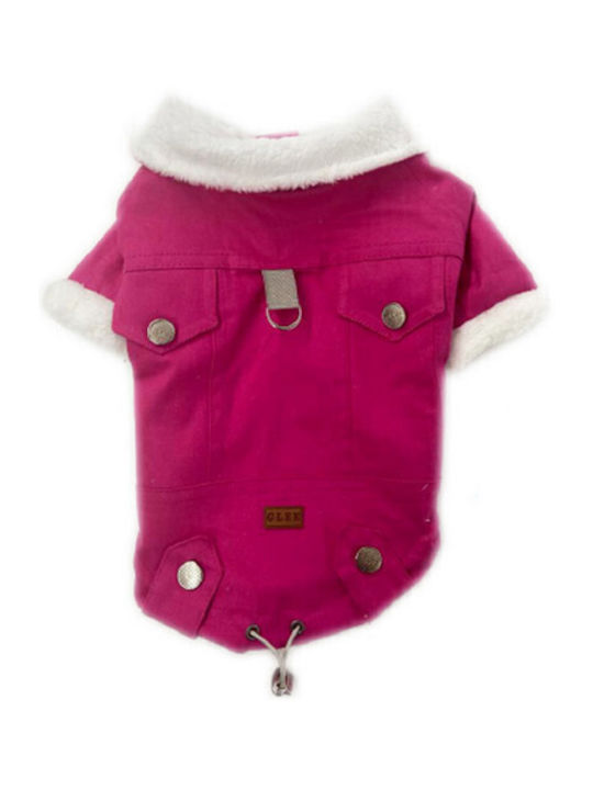 Glee Pink Dog Coat with 24cm Back Length