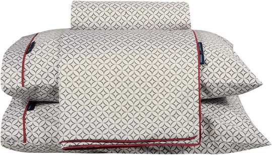Greenwich Polo Club Set Cearșafuri King Size 260x280cm. Essential 2267 Gri 4buc