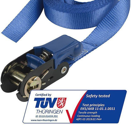 Master Lock Car Luggage Strap with Ratchet and PVC Handles Blue 500cm