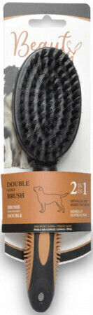 Eurosiam Brush Large / Small / Medium for Long-Haired Dogs Double Sided for Coat Grooming