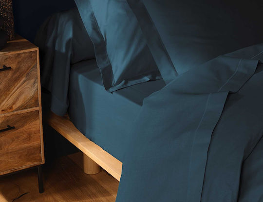 Douceur d'Intérieur Μονό 90x190εκ. με Λάστιχο Blue Douceur d'Intérieur Μονό 90x190εκ. με Λάστιχο Blue