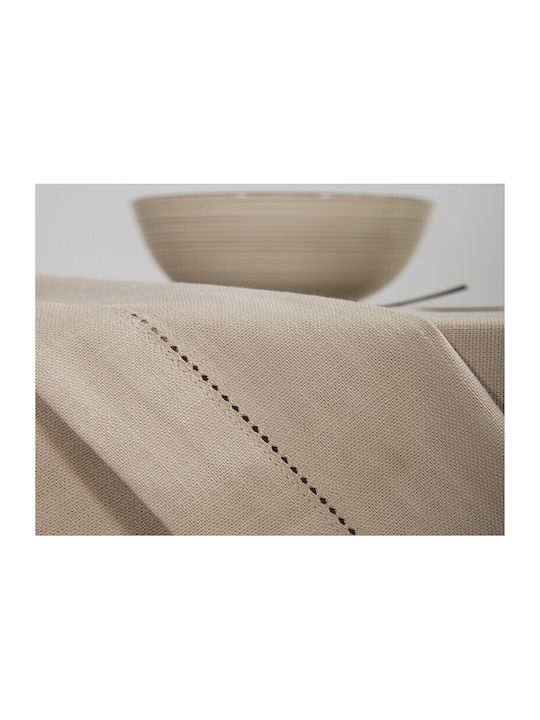 Nef-Nef Homeware Tablecloth Cotton Steady Ecru 150x300cm