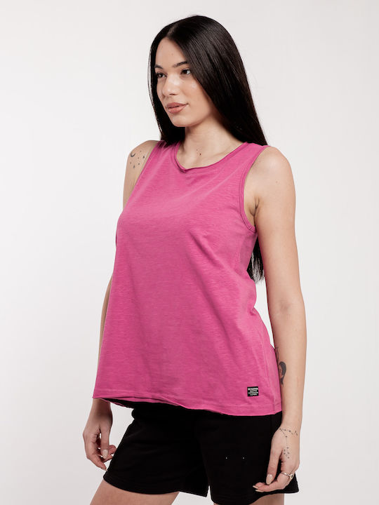 Women's Summer Blouse Cotton Sleeveless Mauve