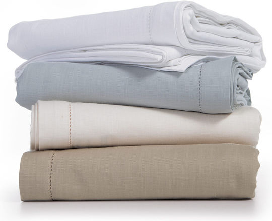 Nef-Nef Homeware Tablecloth Cotton Steady Beige 150x300cm