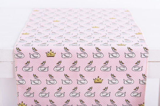 Kiknos Bebe Ράνερ 478987 Ραννερ Κυκνος Με Κορωνα 34 Cm X 1,5 M Beauty Home Ροζ 34x150εκ.