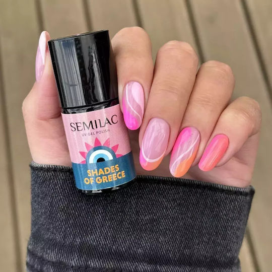 Semilac Semi-Permanent Nail Polish Island Bloom A707 7ml 1pcs