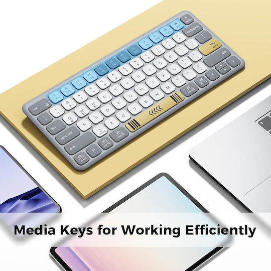 iClever BK50 Kabellos Bluetooth Nur Tastatur Englisch US
