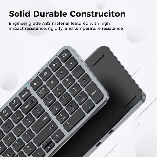 iClever BK20 Kabellos Bluetooth Nur Tastatur Englisch US
