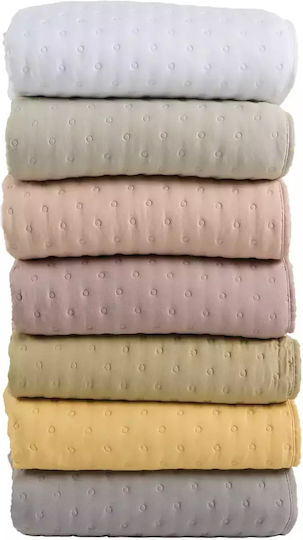 Das Home 9630 Κουβερλί Μονό Microfiber Γκρι 160x240cm