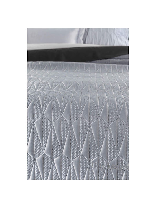 Guy Laroche Ruby Module Cuvertură Extra-dublu Microsatină Ruby - Silver 240x250cm 3buc