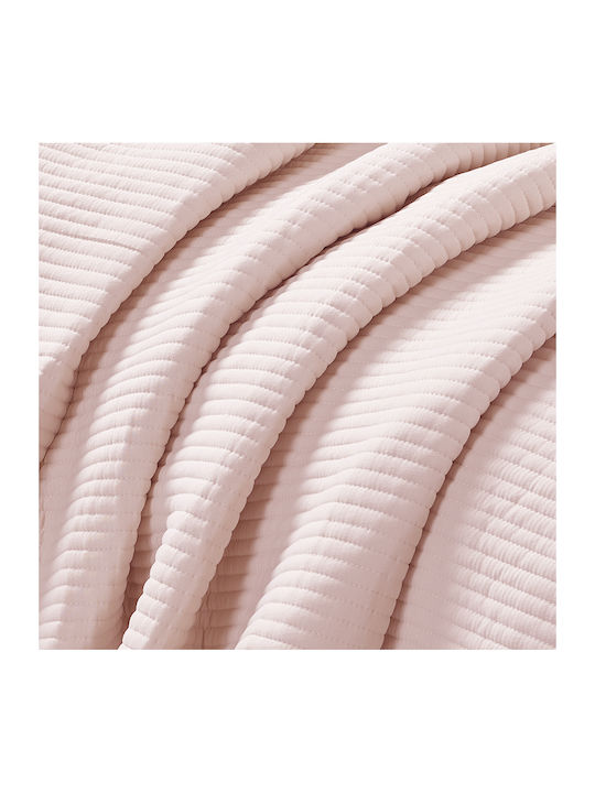 Liolios Home Armony Σετ Κουβερλί Υπέρδιπλο Pink 240x260cm 3τμχ