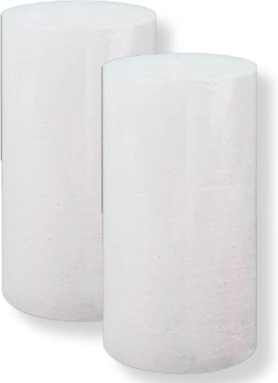Lumânare Buștean Parfum Φ6.5x15 Tns Alb 05-950-3171