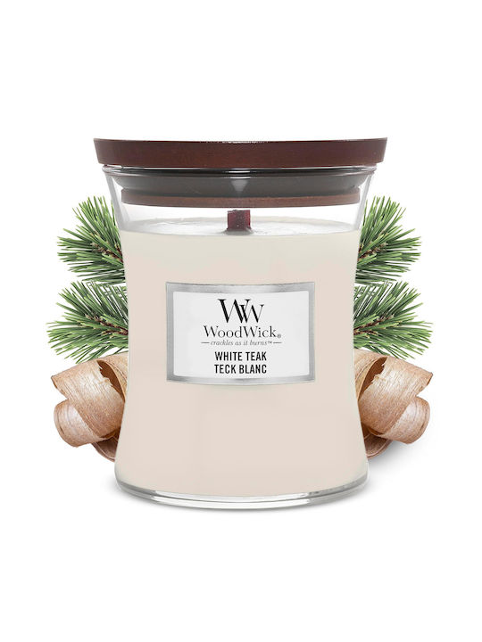 WoodWick Aromatic Candle In Jar With White Teak Perfume 275gr