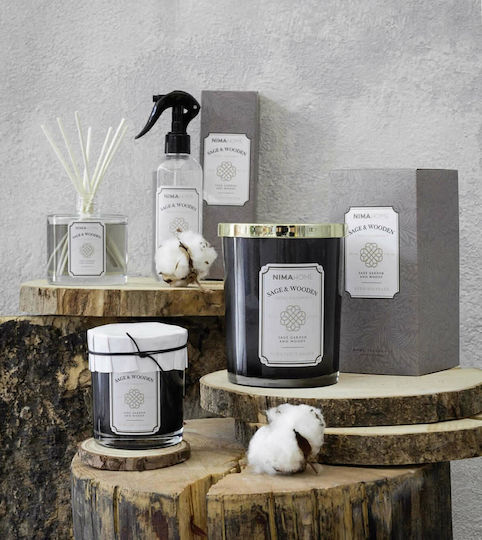 Nima Aromatic Candle in Jar with Sage & Wooden Scent 160g