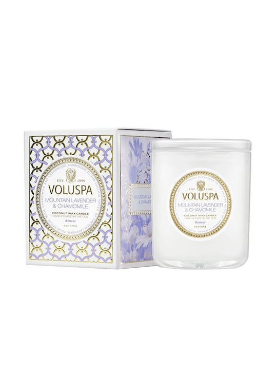 Voluspa Aromatic Candle in Jar with Lavender Scent