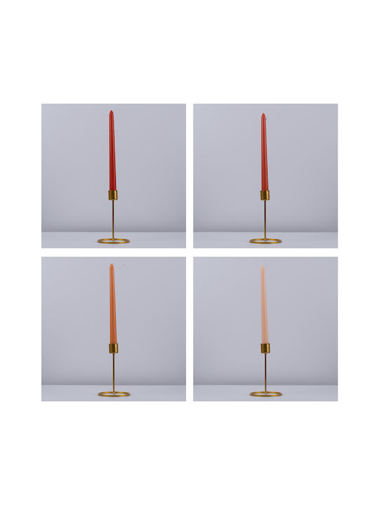 GloboStar Aromatisches Kerze Kegel mit Sommerblumen Duft 25cm 4Stücke