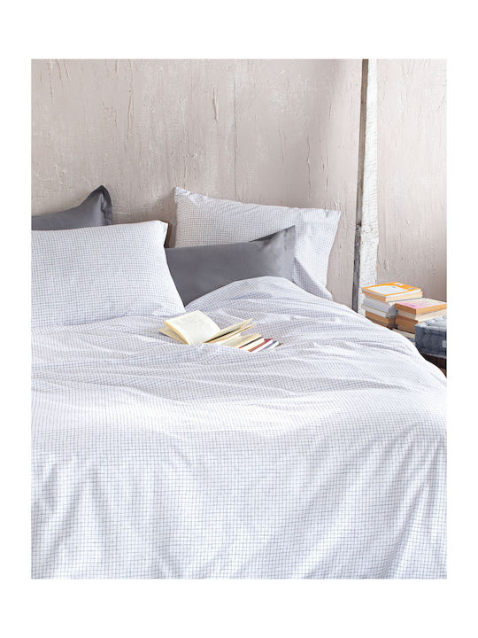 Rythmos Pacify Set Coverlet Queen Size Cotton White 220x240cm 3pcs