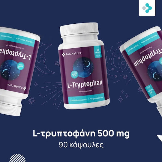 FutuNatura 500мг Хранителна Добавка за Стрес и Сън 90 Капсули