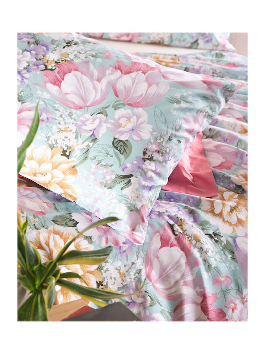Rythmos Next Set Coverlet Single from Cotton & Polyester Light Blue 160x240cm 2pcs