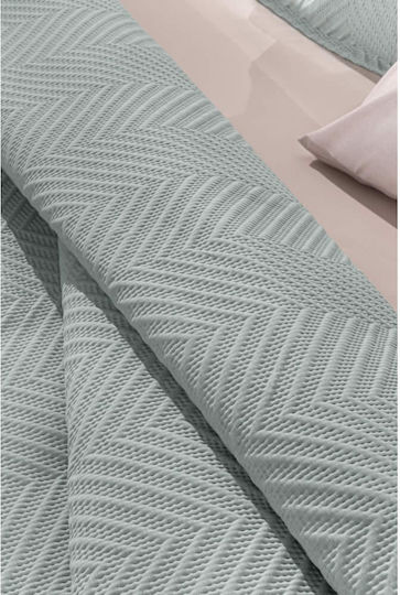 Guy Laroche Hamptons Set Paturi & Cuverturi Pat Semi-Dublu Microfibra Mint 180x240cm 2 Bucăți