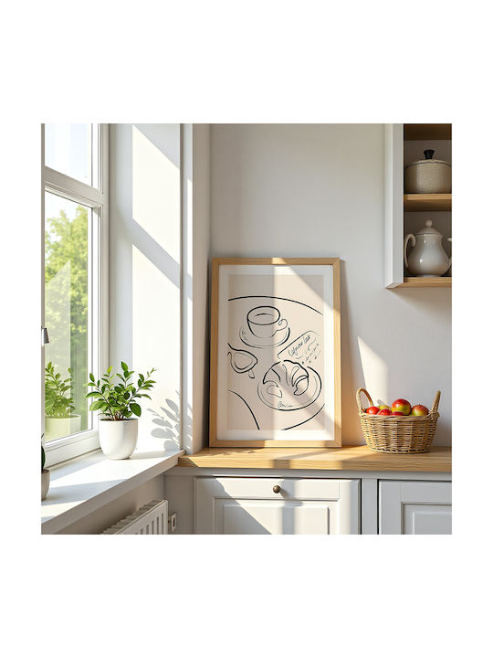 Αφίσα French Breakfast Linear Design