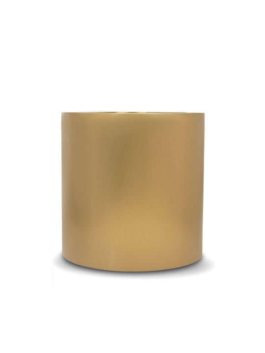Harmony Pot Metallic Matte Gold 40x40x40cm.