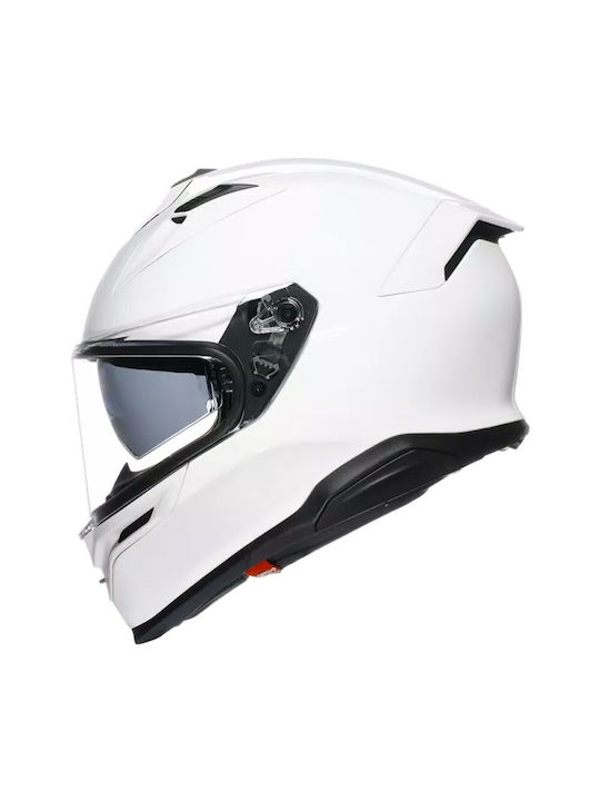 AGV K7 MPLK Mono White Motorcycle Helmet Full Face ECE 22.06 1450gr with Pinlock and Sunvisor