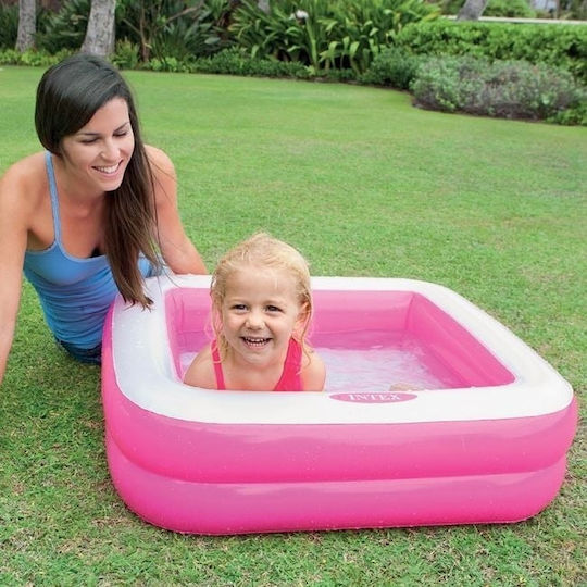 Round Piscină Gonflabilă 86x25buc Roz