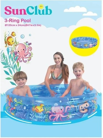 Round Piscină Gonflabilă 120x24buc Albastră