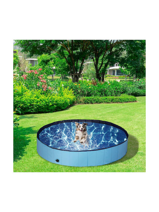 Relaxdays Dog Pool 120cm Blue 1 Piece