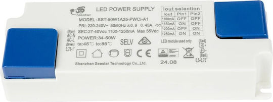 GloboStar Reglabil Dimmable Sursă de alimentare LED IP20 cu Tensiune de Ieșire 55V