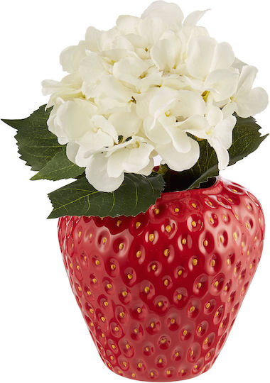 Butlers Ceramic Vase Strawberry Red