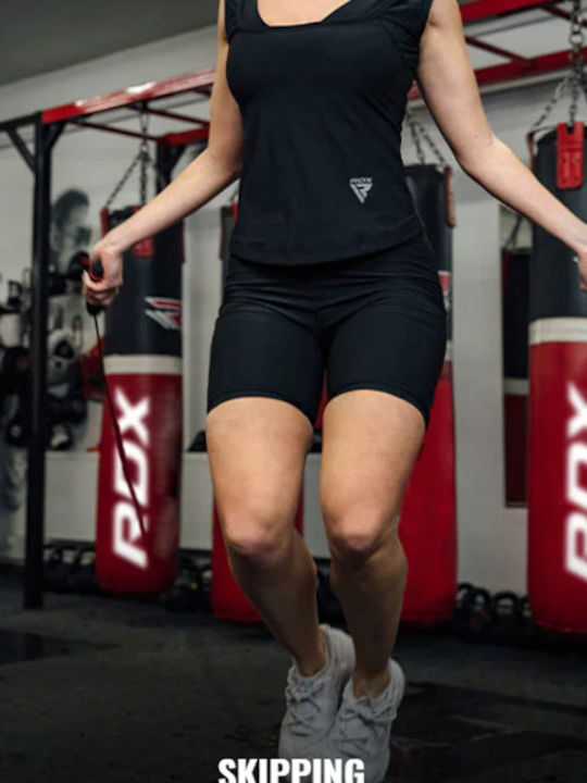 RDX Ανδρική Κοντομάνικη Μπλούζα RDX-SVP-W1-BK για Boxing Μαύρη