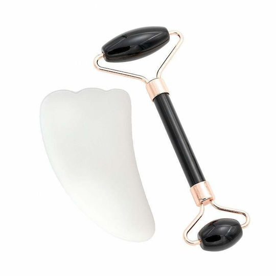 Rolă Facială și Instrument Gua Sha 2 Bucăți