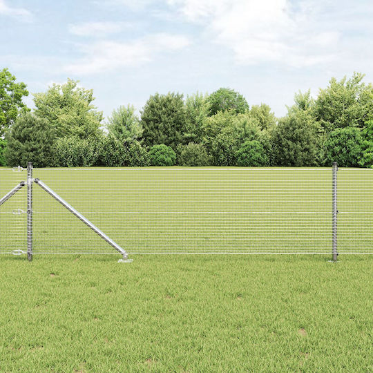 vidaXL Garden Fence Wire Steel 50 cm Silver