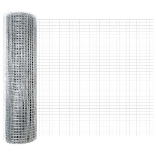 vidaXL Zaunpfosten Draht für Gartenzaun aus Stahl 100cm 1Stück Silver