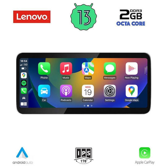 Lenovo Car Audio System for BMW Series 3 / F30 2013-2017 (Bluetooth/USB/WiFi/GPS/Apple-Carplay/Android-Auto) with Touch Screen 10.33"