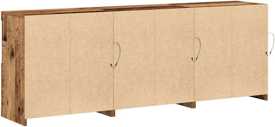 Bufet din Lemn Masiv cu Sertare Old Wood 181.5x37x67cm