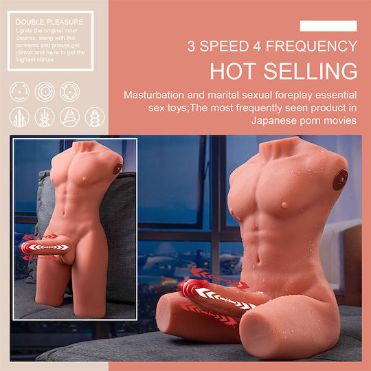 half body male masturbator Buy 4.3kg Realistic 3D Half Body Sex Doll – Own Pleasures main image 0