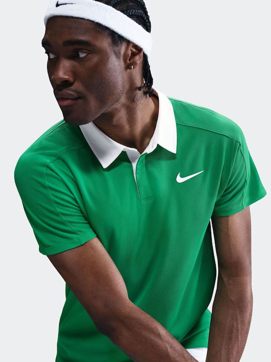 Nike FZ6931-324 Men's Green Tennis Blouse