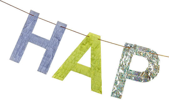PartyDeco Girlande Für Party Buchstaben 19cm