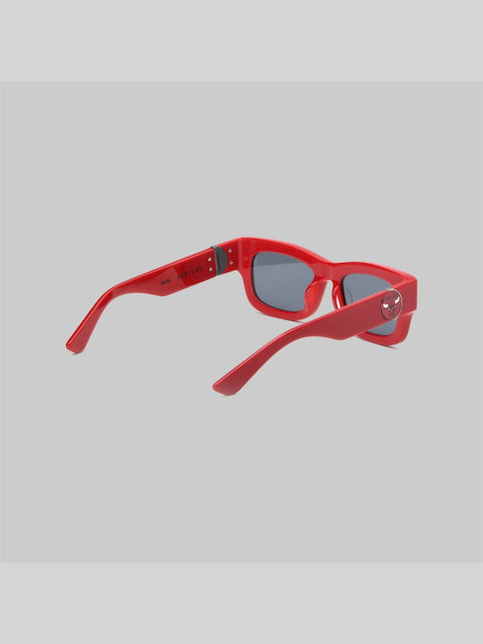 Akila Unisex Sunglasses with Red Frame and Red Lens 2221-5501