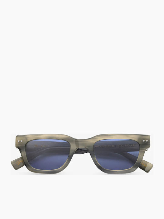 De Sunglasses June Unisex Sonnenbrille mit Gray Kunststoff Gestell und Gray Linse June Graphite