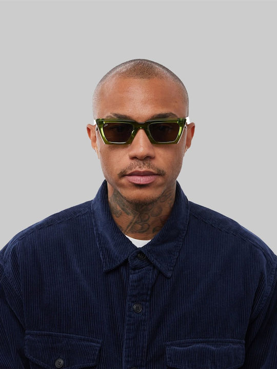 Akila Men's Sunglasses with Green Frame and Green Lens 2204-3594