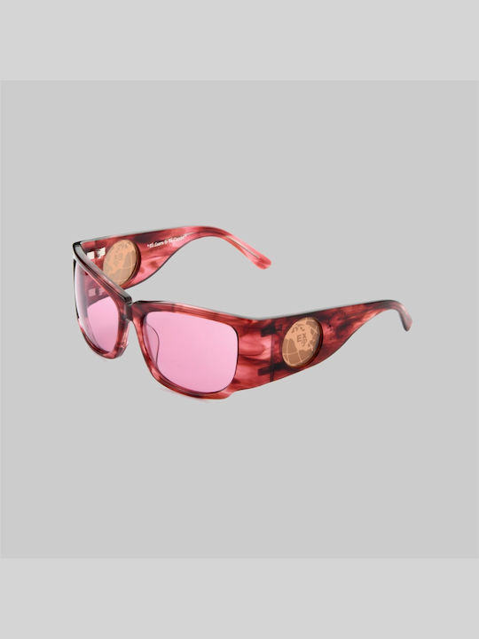 Akila Men's Sunglasses with Red Frame and Red Lens 2313-1556E