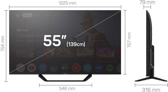 Tesla Smart Television 55" 4K UHD LED Series 6 HDR (2025)